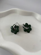 Boucles d'oreilles fleurs motif léopard et couleur au choix