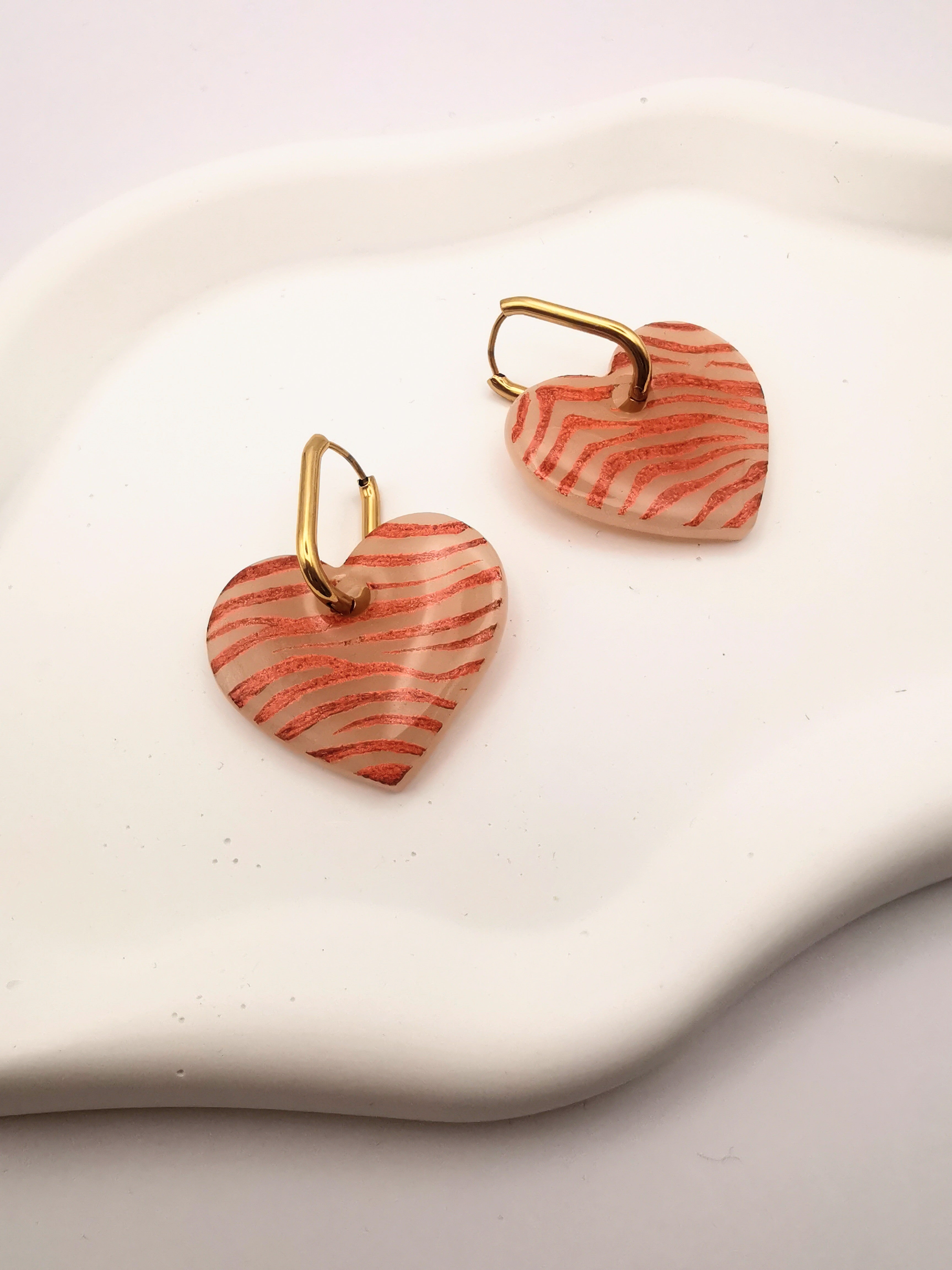 Boucle d'oreille m cinq créations zebre