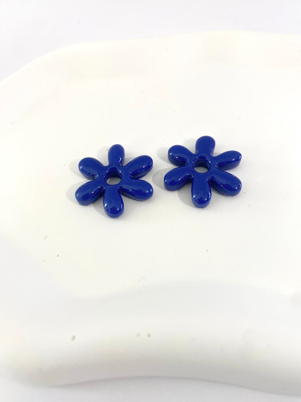 pampille seule fleur pop bleu 