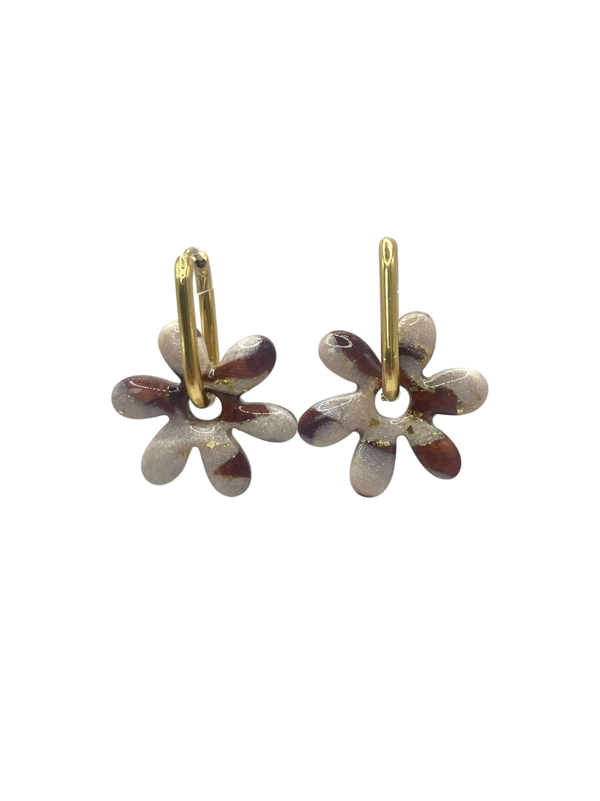 Boucle d'oreille fleur pop