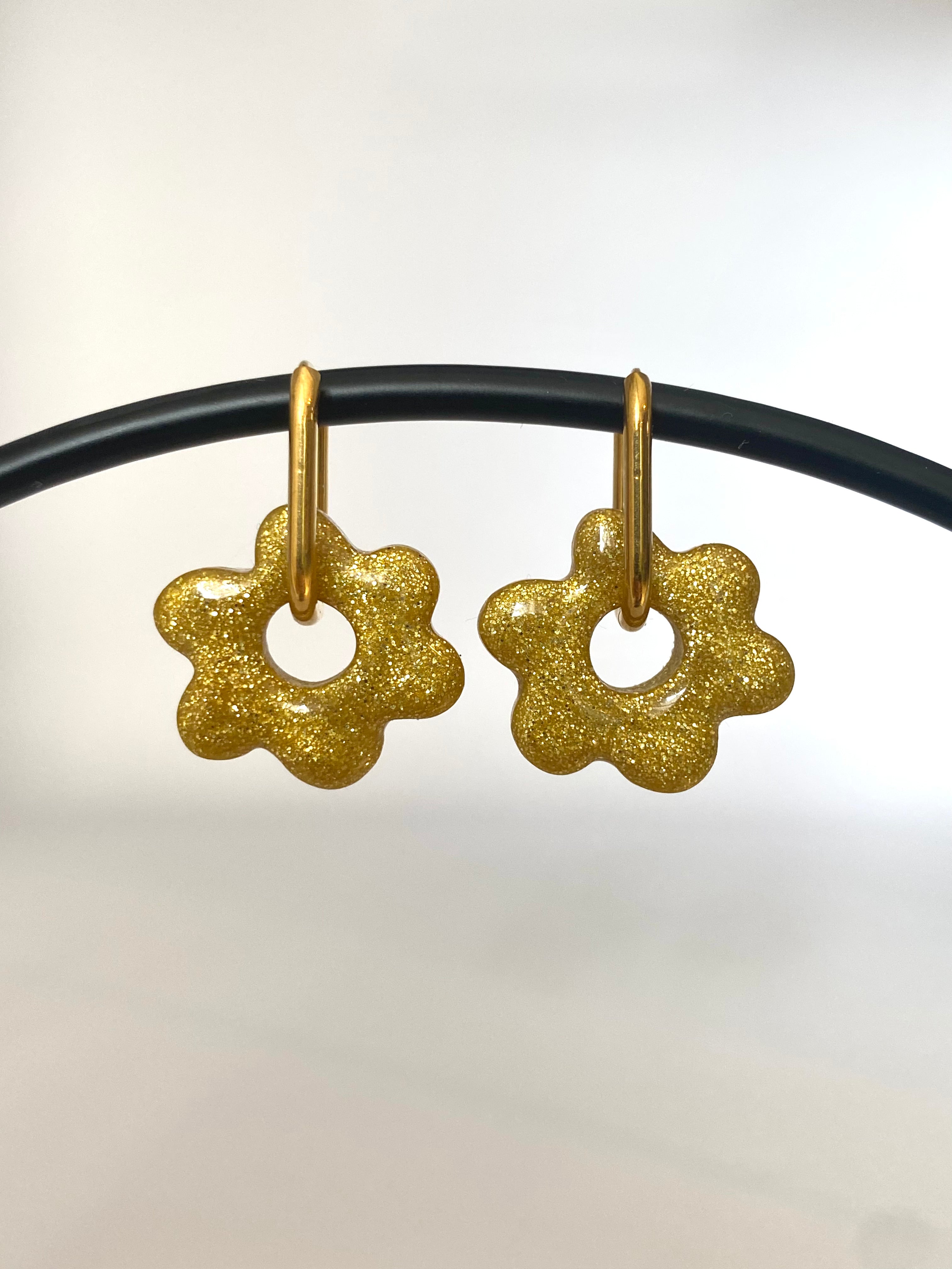 Boucles d'oreilles fleur bijoux fantaisie