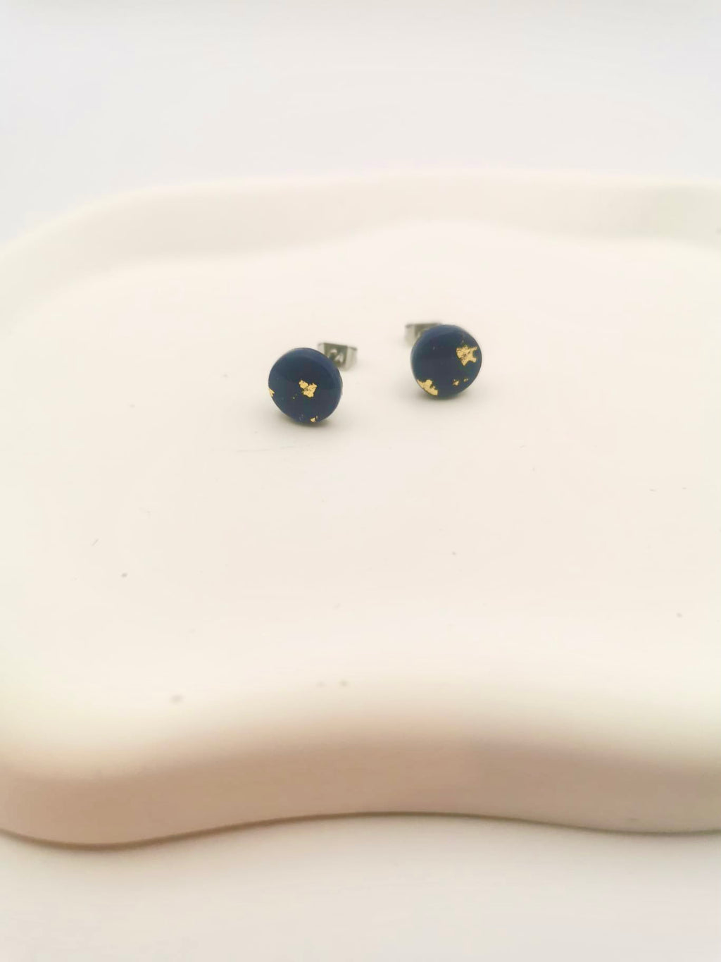 Boucles d'oreille bleu nuit