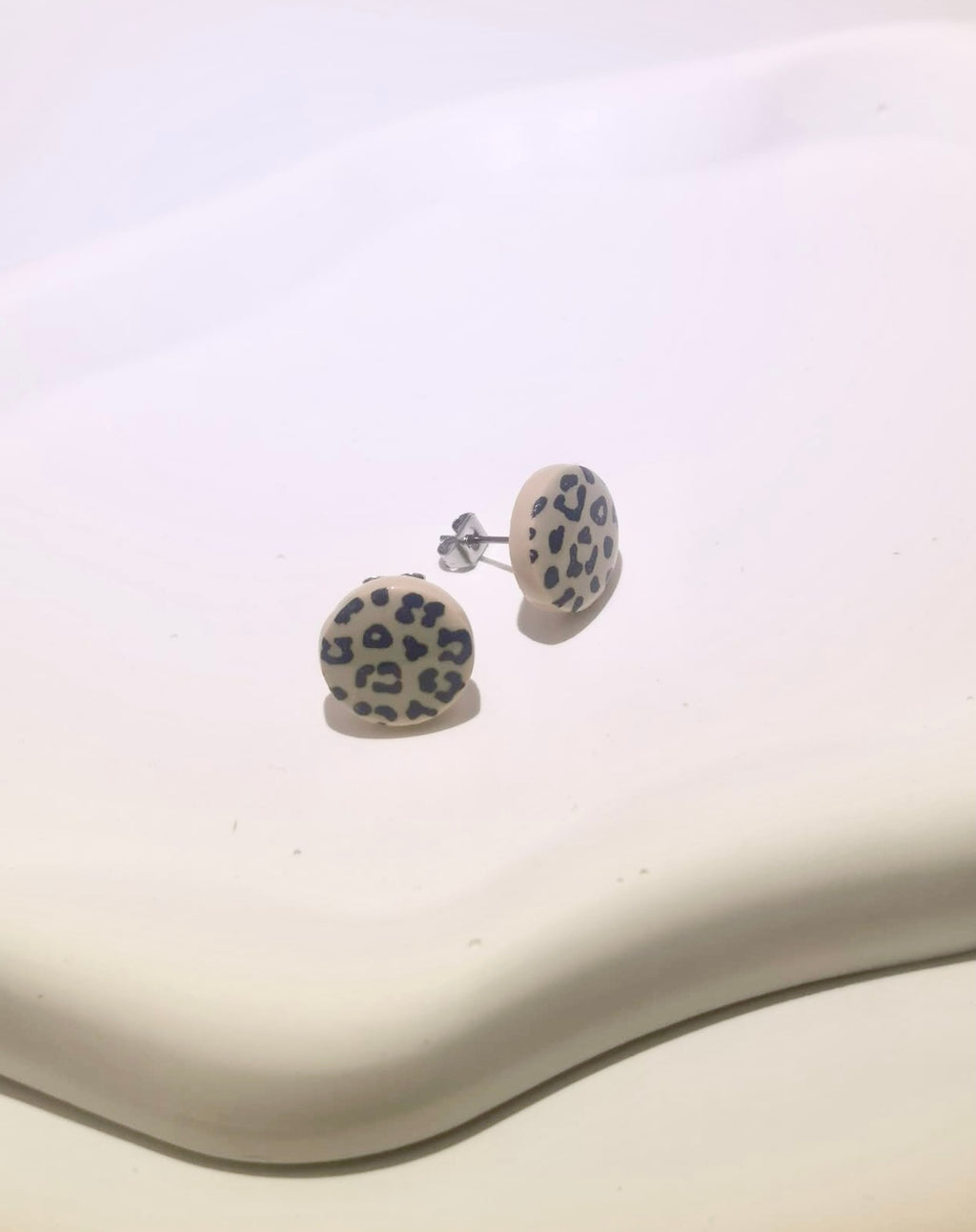 Bijoux tendance léopard puces d'oreille