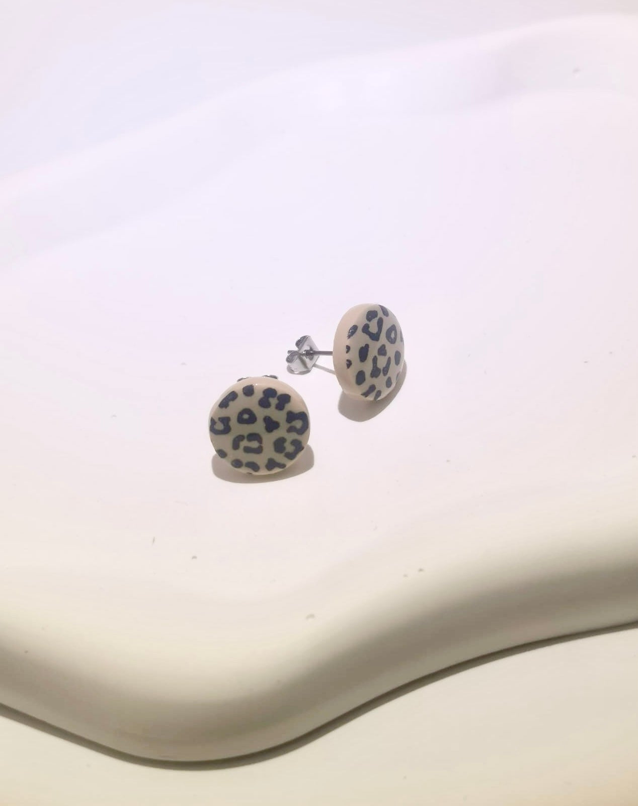 Bijoux tendance léopard puces d'oreille