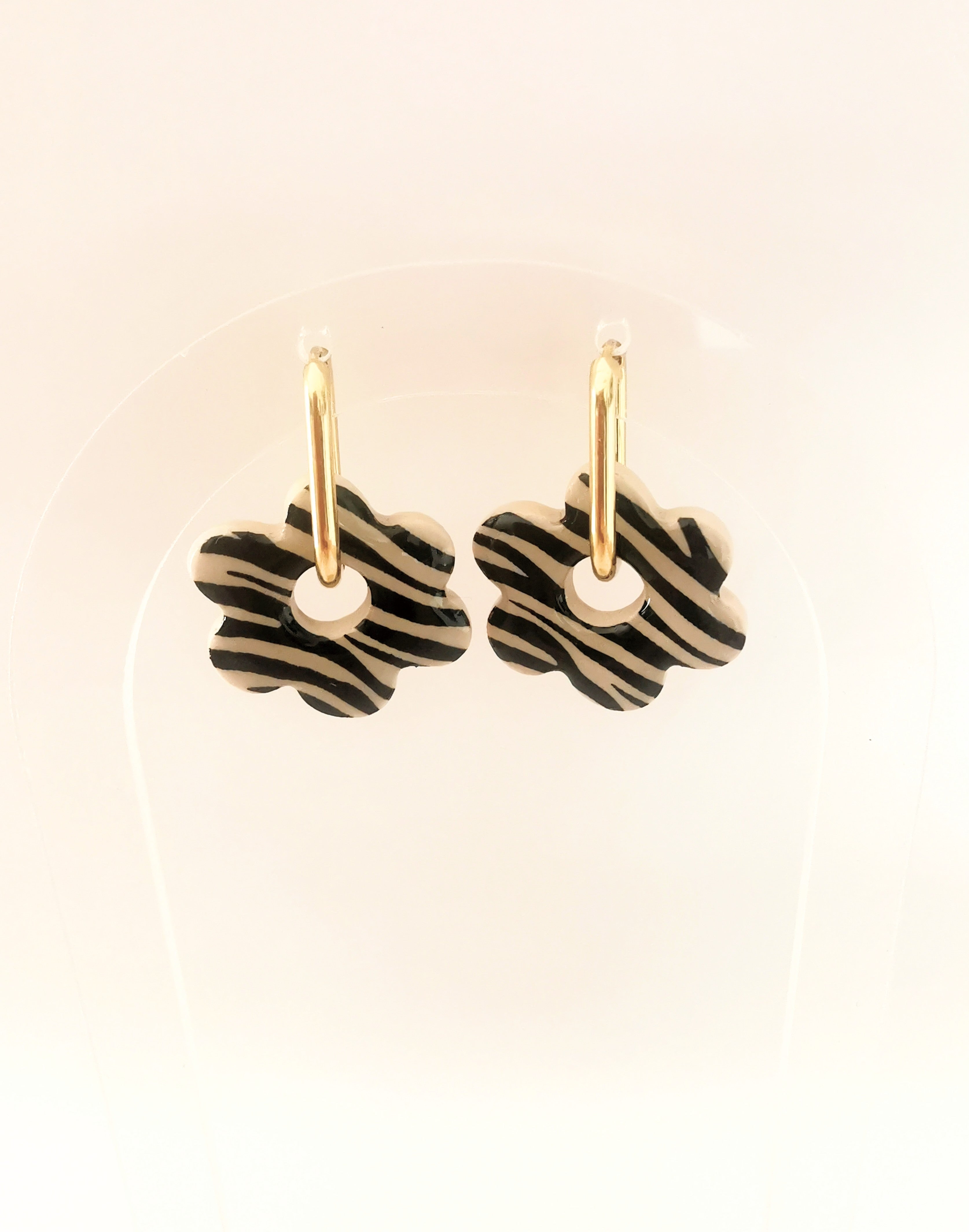 Boucle d'oreille or safari arche or
